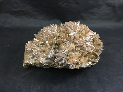 #ad Sandy Brown Gray Sparkling Crystal Geode 5quot; Crystal Specimen $22.00