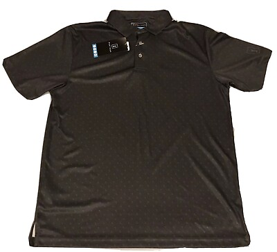 #ad PGA Mens Medium Black PGA Tour Polo Style Golf Shirt NWT C $26.99