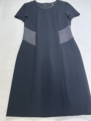 #ad Womens BOSS Hugo Boss Black Sleeveless Cocktail Dress Size 8 NEW $149.99