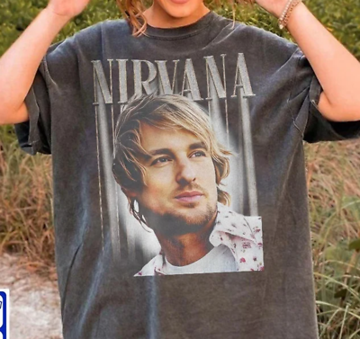 #ad Vintage Nirvana Owen Wilson Shirt Nirvana Band Rock Shirt $22.99