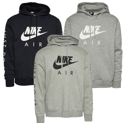 #ad Nike Men#x27;s Hoodie Just Do It NSW Athletic Pullover Air Max Hooded Sweatshirt $49.88