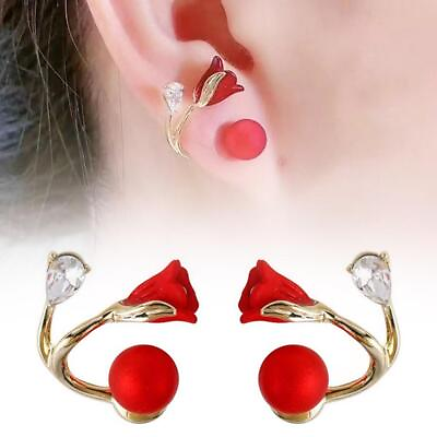 #ad Fashion Tulip Flower Earrings Ear Stud Women Party Wedding Jewelry Gift US $1.26