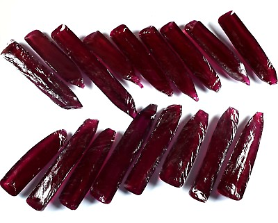#ad Mozambique 1000 Ct Lab Created Ruby Corrundum Gemstone Rough Lot Certified $56.52