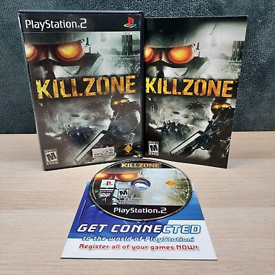 #ad Killzone Playstation 2 PS2 Black Label Fully Tested Complete CIB $10.97
