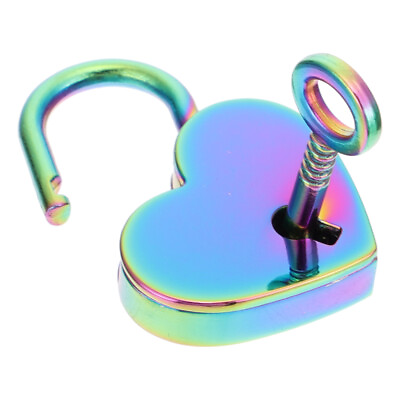 #ad Mini Heart Lock Plating Heart Shaped Love Padlock Heart shaped $8.89