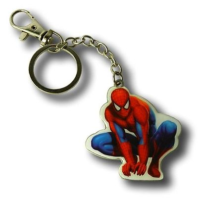 #ad Marvel Universe Amazing Spider Man Avengers Pose Keychain Disney Hero Key Ring $6.99