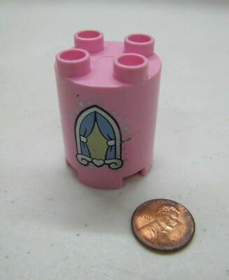 #ad Lego Duplo PINK WINDOW PART for Castle Palace Round Replacement Piece Cinderella $1.77