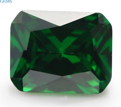 #ad 9x11 mm AAAAA Natural Green Emerald 6.26 ct Emerald Faceted Cut VVS Loose Gems $11.99