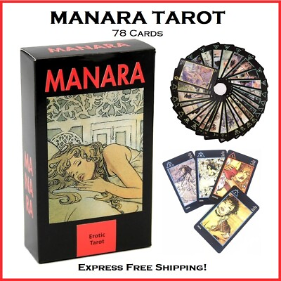 #ad Manara Erotic Tarot: Tarot Deck 78 Cards Oracle English Version Game Card New $8.03