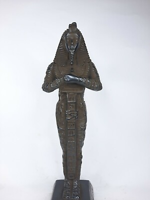 #ad PHARAOH OF TUTANKHAMUN FIGURINE King Ancient Horus Tut Eye Statue Egyptian Bc $187.50