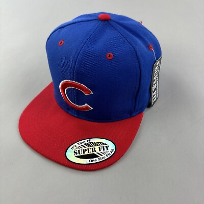 #ad Chicago Cubs Snapback Hat Cap Baseball MLB Super Fit Sports Outdoor Streetwear $21.91