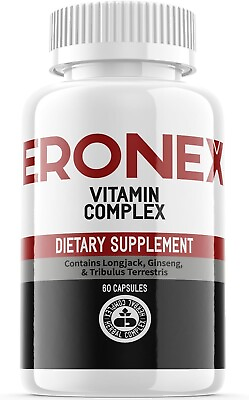 #ad 1 Pack Eronex Male Pills Male Vitality Support Supplement 60 Capsules $39.85