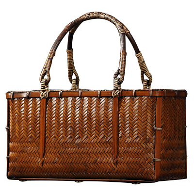 #ad Handmade Bamboo Handbag Basket Bag $99.00
