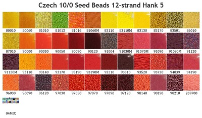 #ad Czech 10 0 Preciosa Rocaille Glass Seed Beads 12 strand Hanks 5 $3.82