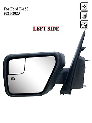 #ad Driver Left Side Door Mirror Power Heat Manual Folding For 2021 2023 Ford F 150 $142.99