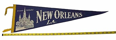 #ad St Louis Cathedral Vintage Pennant New Orleans LA $49.99