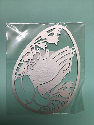 #ad Easter Egg Praying Hands Universal Metal Die Cut Religious New $9.25