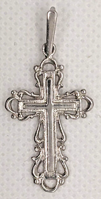#ad Orthodox SOLID 925 Sterling Silver cross. $15.00