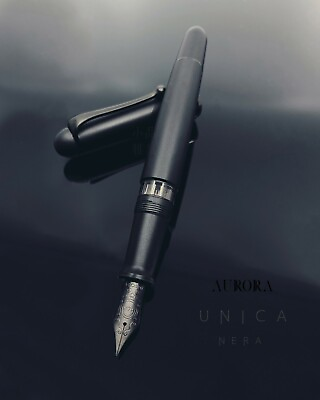 #ad Aurora 88 Unica Nera Matte Black 14K Fountain Pen $549.00