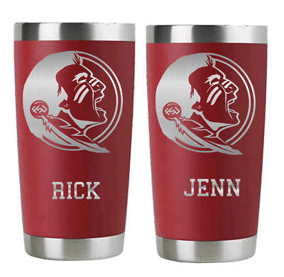 #ad FLORIDA STATE FOOTBALL TUMBLER PERSONALIZED LASER ENGRAVED STAINLESS STEEL CUP $25.00