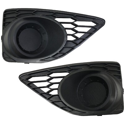 #ad Fog Light Cover Set For 2010 2012 Ford Fusion Front Left and Right Black $36.97