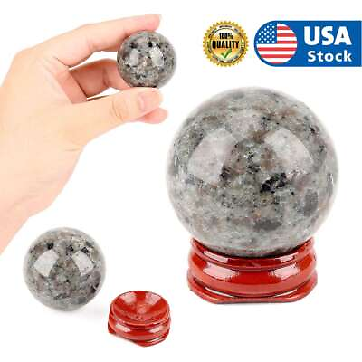 #ad 1pc Natural Ball Flame#x27;s stone quartz crystal sphere Gem 40mm Gifts for birthday $10.11