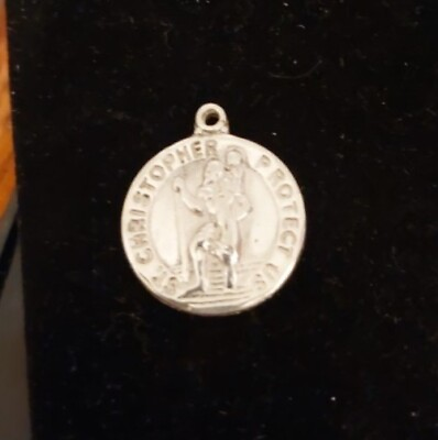 #ad Solid Sterling Silver St. Christopher Pendant $29.99