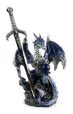 #ad Ain’t It Nice Dragon Statue with Medieval Dragon Sword and Crystal Ball Colle... $36.70