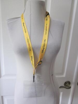 #ad DISNEY Cruise Lines DCL Castaway Club Yellow ID Holder Lanyard $9.00