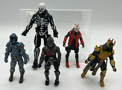 #ad Fortnite Action Figures Lot Of 5 Figures Only Ice King X Lord Black Knight Etc $39.95