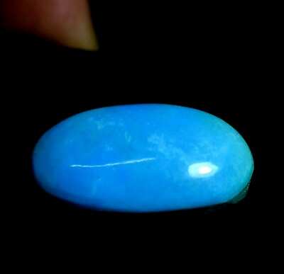 #ad Genuine 21.80 CT Natural Arizona Blue Turquoise 23 X 14 MM Gemstone Certified $18.69