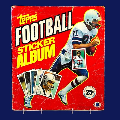 #ad Rare 1981 NFL Topps Football Vintage Sticker Album FIRST EDITION Payton HOF $39.95