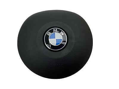 #ad 2000 2006 BMW E39 E46 X5 ROUND SPORT M steering wheel airbag BLACK $150.00