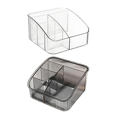 #ad #ad Makeup Organizer Holder Vanity Trays Acrylic Compartment Cosmetic Display Case $24.45