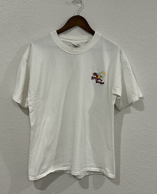 #ad VINTAGE Bahama Breeze Shirt Adult Large White Short Sleeve Graphic Tee Mens 90s $17.00