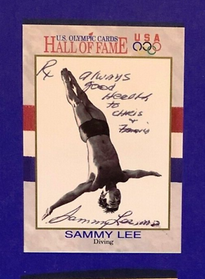 #ad SAMMY LEE *DECEASED* 1991 Impel USA Olympic Diving Gold SIGNED AUTOGRAPH Card $8.95