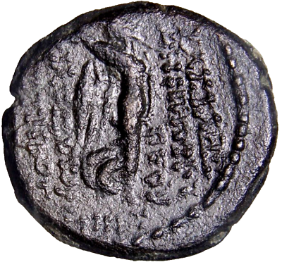 #ad SELEUKID KINGS Ancient Coin Demetrios III Eukairos. 97 6 88 7 BC. Æ 19mm Nike $82.17