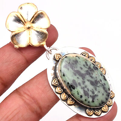 #ad Ruby Zoisite Gemstone 925 Sterling Silver Handmade Jewelry Pendant 2.76quot; $13.18