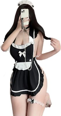 #ad Women Sexy Maid Lingerie Dress Lace Cosplay Role Play Cute Babydoll Costume $6.99