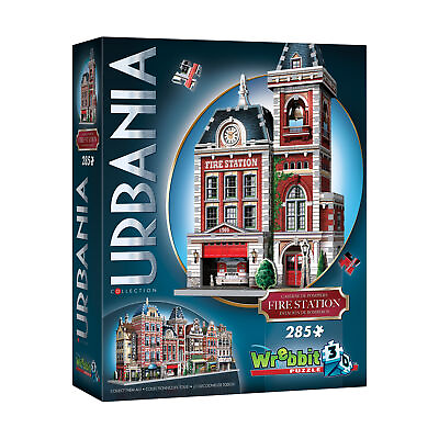 #ad New Wrebbit Urbania Collection Fire Station 3D Puzzle: 285 Pcs Ages 12 $24.99