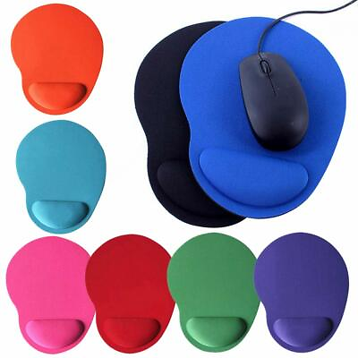 #ad Mouse Mats Gaming Anti Slip Large Pad PC Computer Foam Wrist Support Pad Solid $4.81