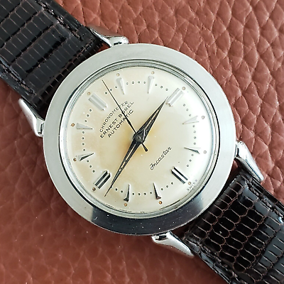 #ad 1950s Rare Ernest Borel quot;Incastarquot; Chronometer Vintage Automatic Watch All Steel $525.00