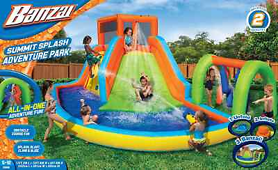 #ad Banzai Hydro Blast Inflatable Water Park with Slides amp; Water Cannons 35545 $400.00