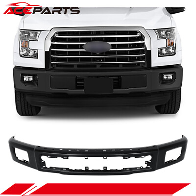 #ad Complete Front Bumper Face Bar Fog Light Holes Steel For 15 17 Ford F150 Pickup $257.30