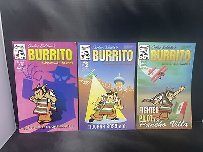 #ad Burrito Jack of all Trades 1995 1996 #1 3 Carlos Saldana HTF Rare $19.95
