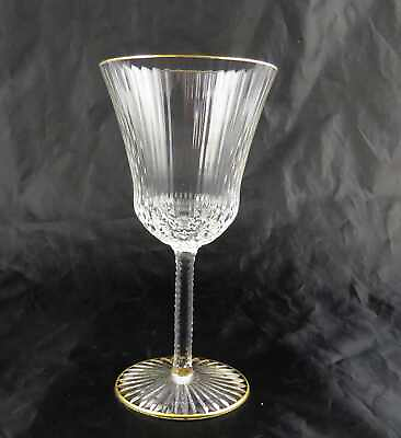 #ad Saint Louis Apollo Gold Crystal Water Glass 7 3 8quot; France Multiple Available $109.95