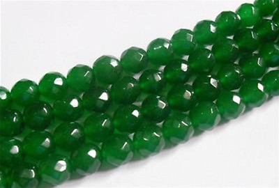 #ad Genuine Natural AAAAA 6mm Faceted Green Jade Emerald Gems Round Loose Beads 15quot; $3.50