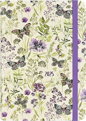 #ad 2025 Amethyst Butterflies Weekly Planner 16 Months Sept 2024 to Dec 2025 Cal $12.76