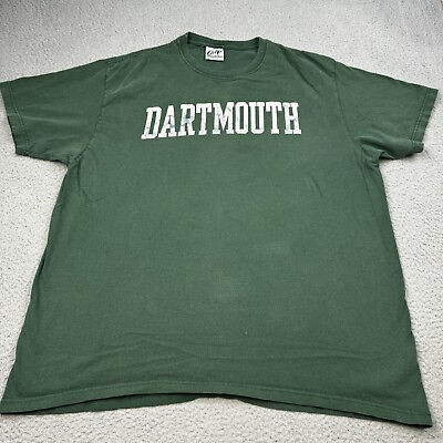 #ad VINTAGE DARTMOUTH Shirt Mens Extra Large Green Dartmouth Co Op Made in USA $29.99
