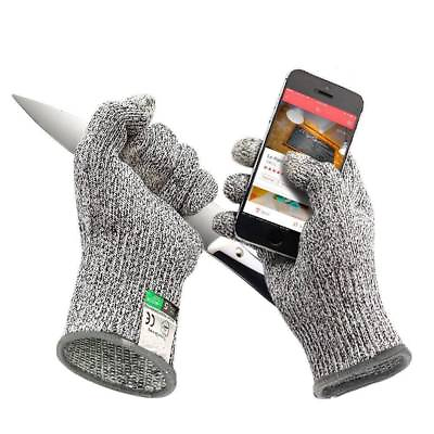 #ad Protective Cut Resistant Gloves Level 5 Certified Safety Meat Cut Wood Carving $4.50